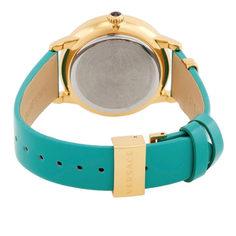 Versace Medusa Alchemy Turquoise Leather Strap (NEW) - Picture 2 of 16